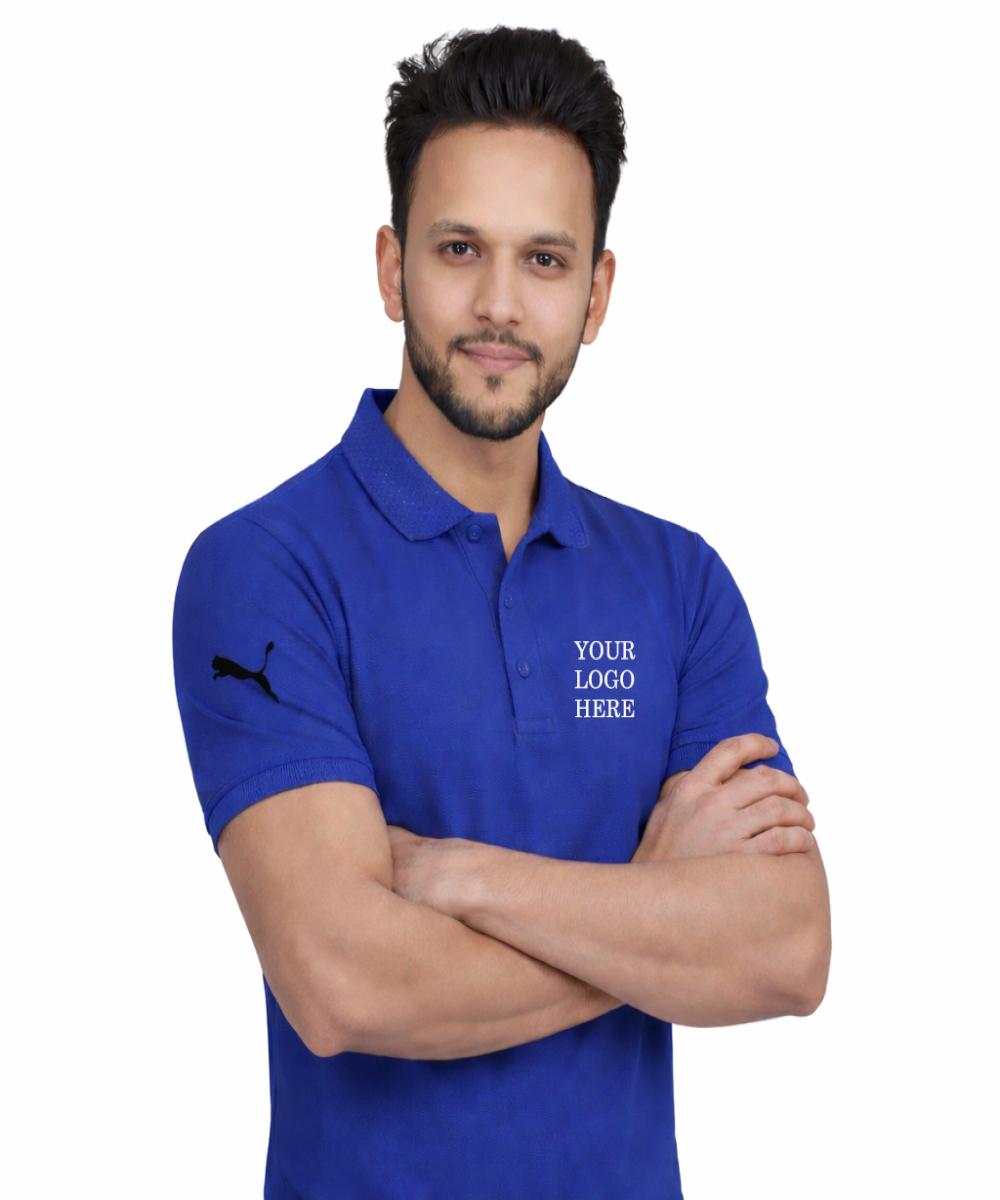 PUMA JACQUARD POLO - ROYAL BLUE