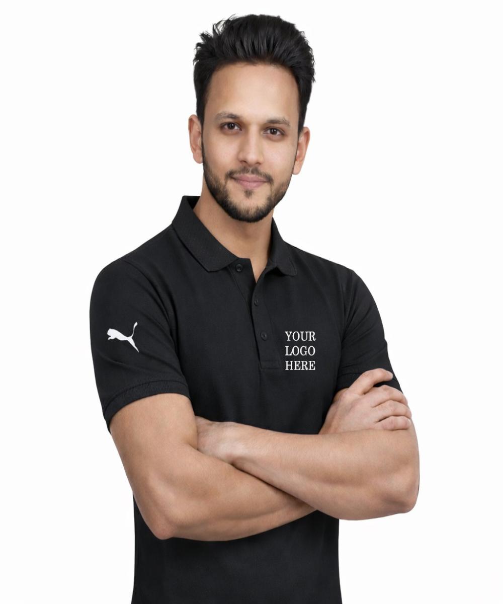 PUMA JACQUARD POLO - BLACK